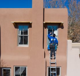 clean windows ladder